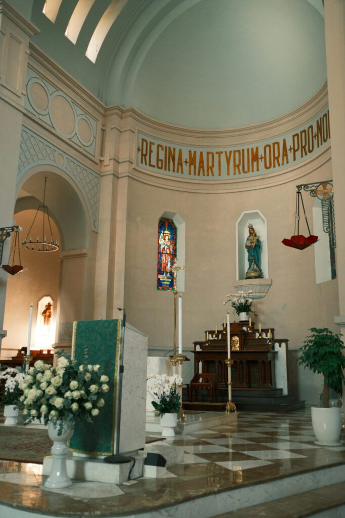 St Cuthbert's Catholic church altar